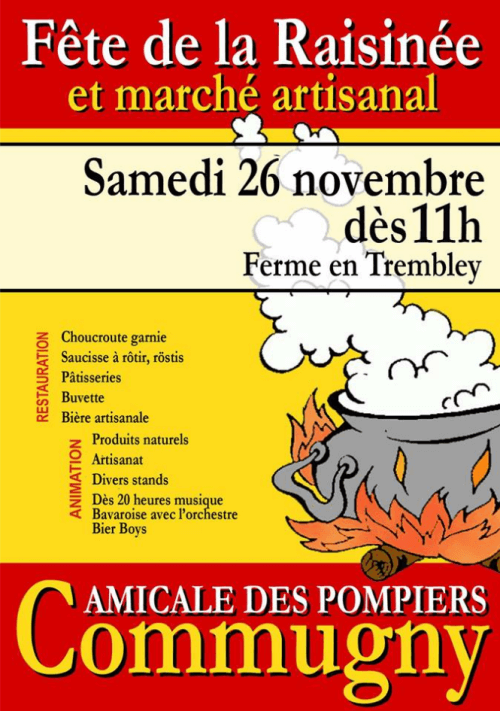 Affiche de la fête de la Raisinée de Commugny 2016.